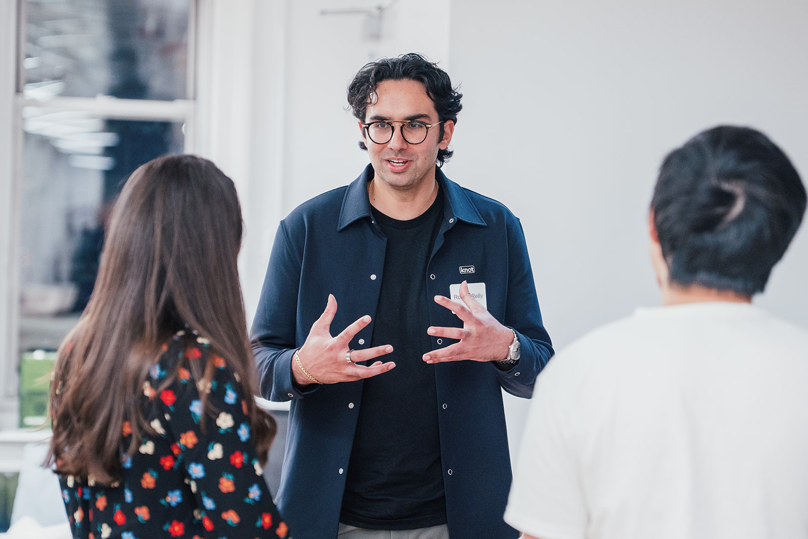 Rory presenting to the team
